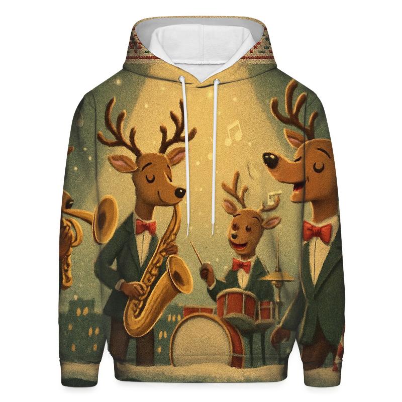 Reindeer Jazz Quartet premium hoodies
