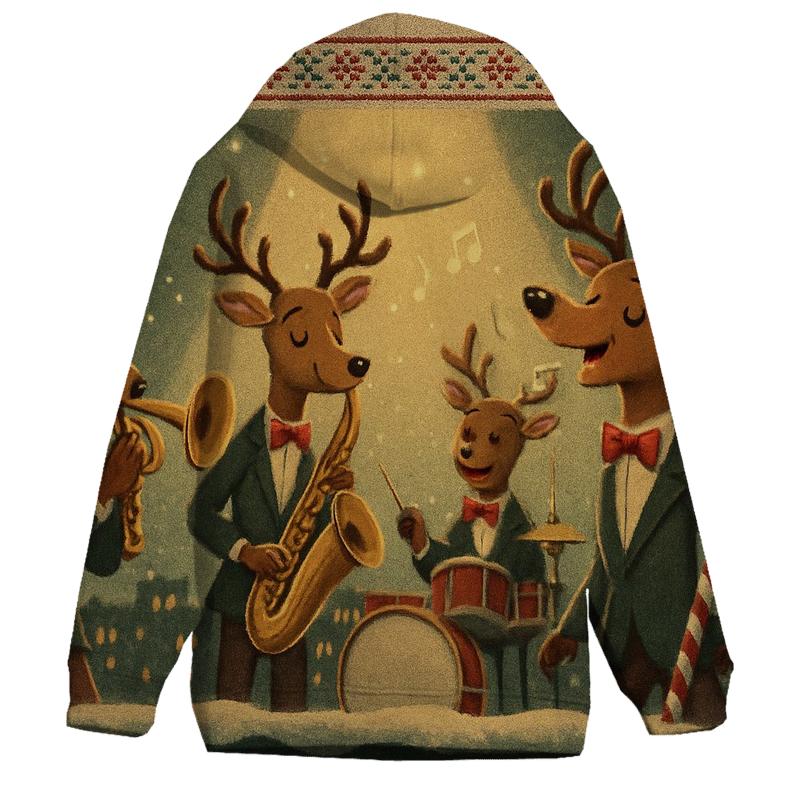 Reindeer Jazz Quartet premium hoodies