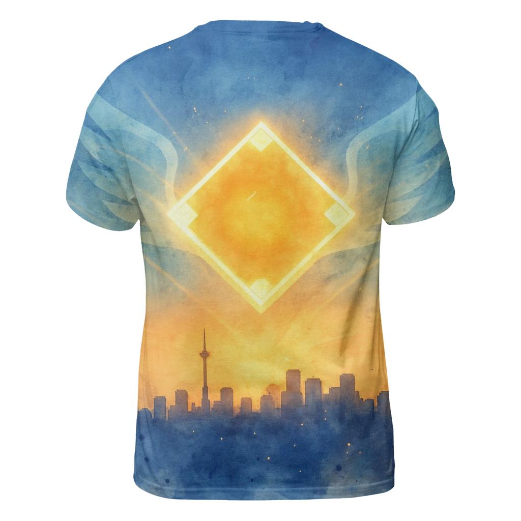 Skyline Diamond With Blue Jays statement graphic shirts