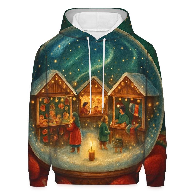 Snow Globe Night Market designer hoodies