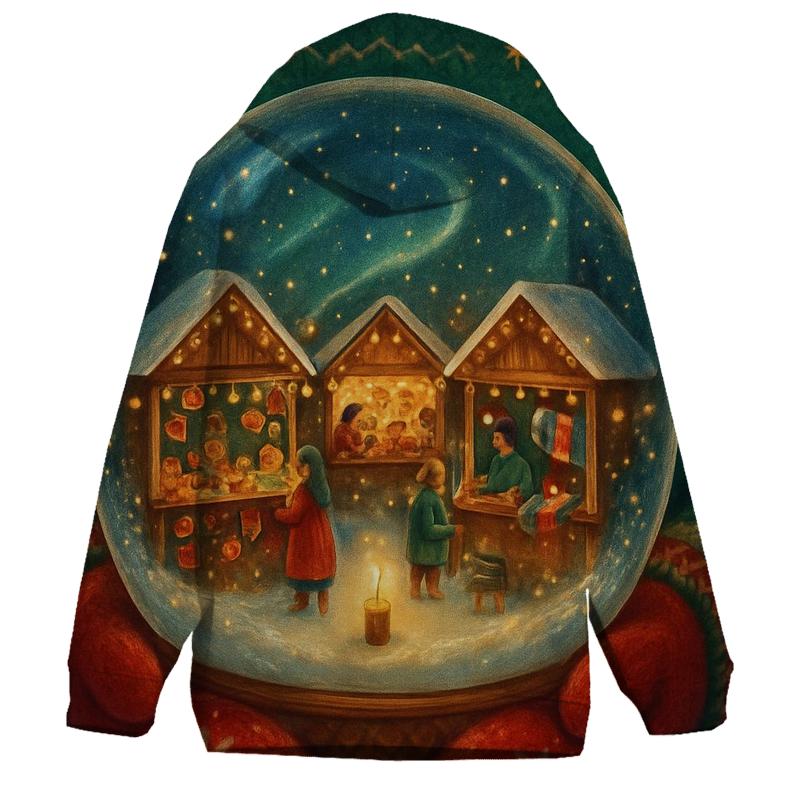 Snow Globe Night Market designer hoodies