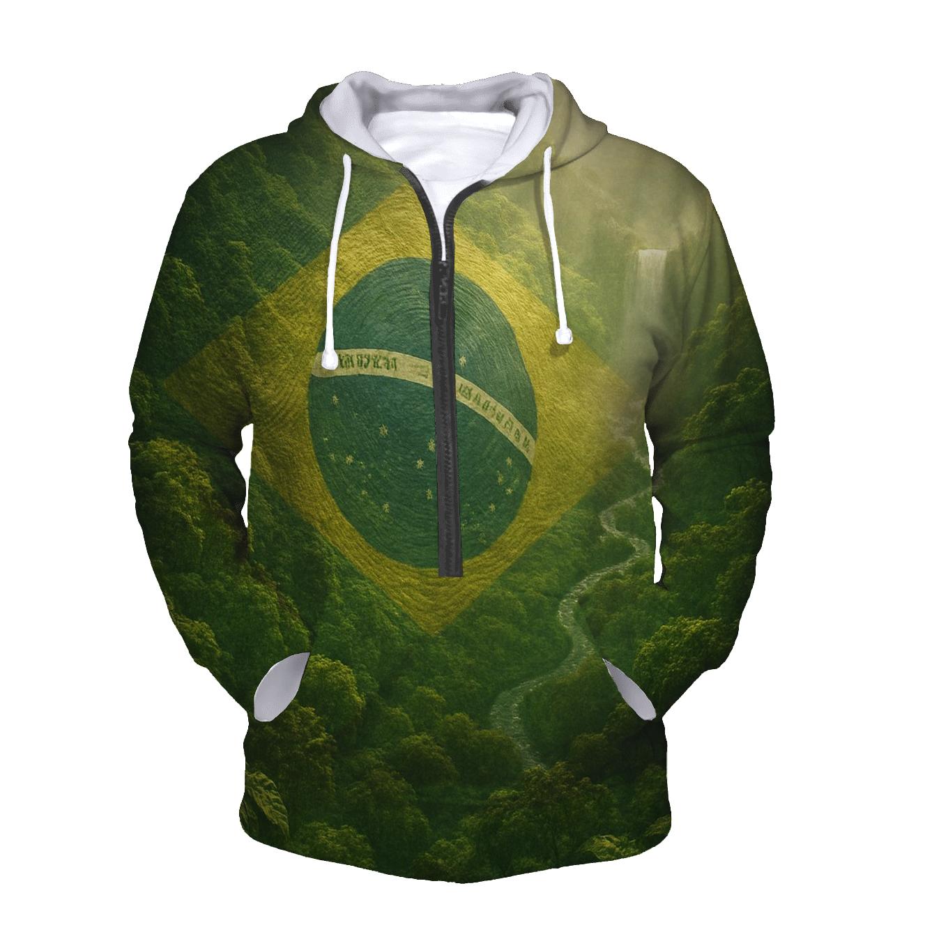 Amazonian Canopy Banner embroidered hoodies