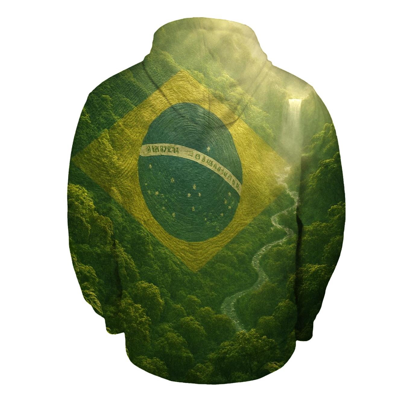 Amazonian Canopy Banner embroidered hoodies