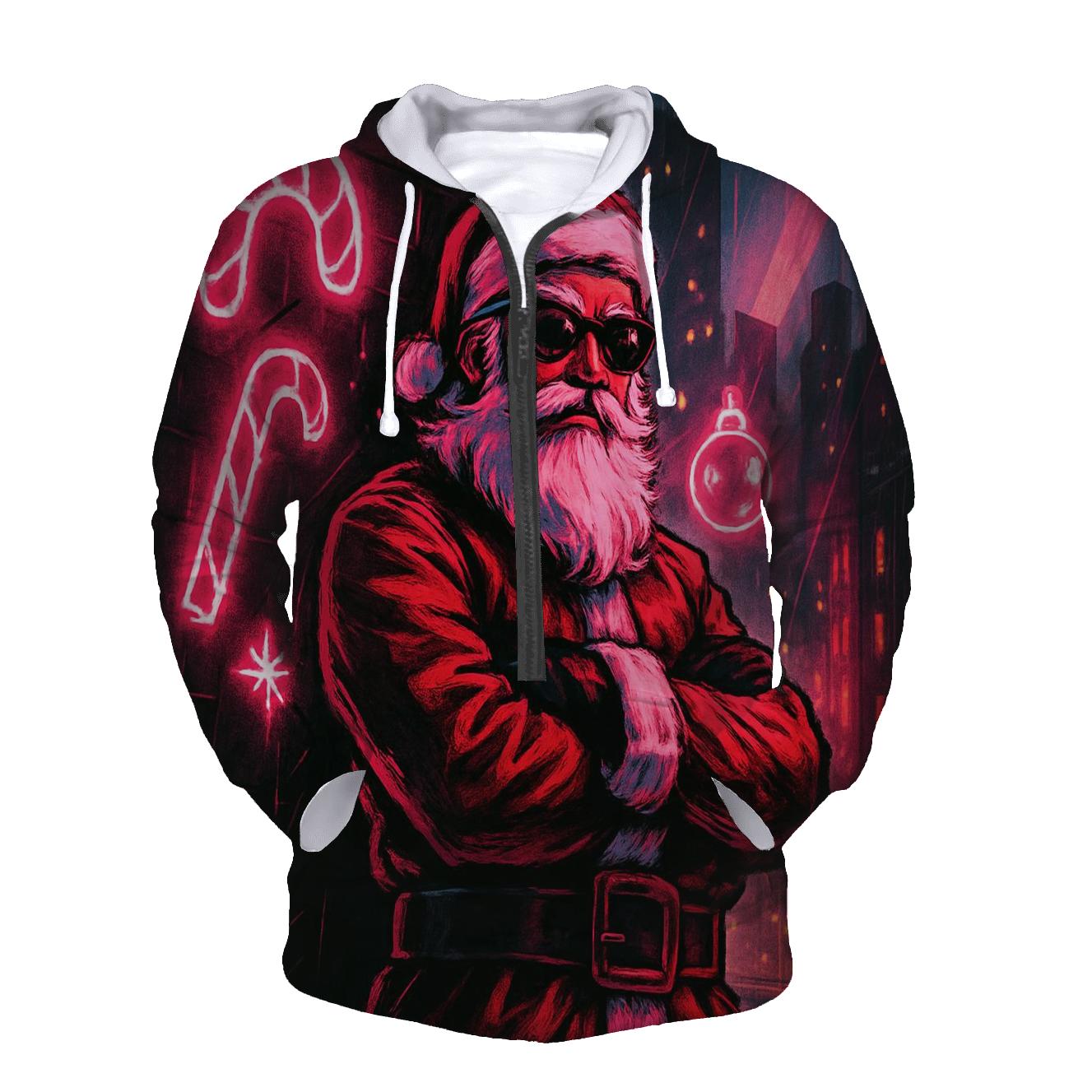 Neon Streetwear Santa custom hoodies