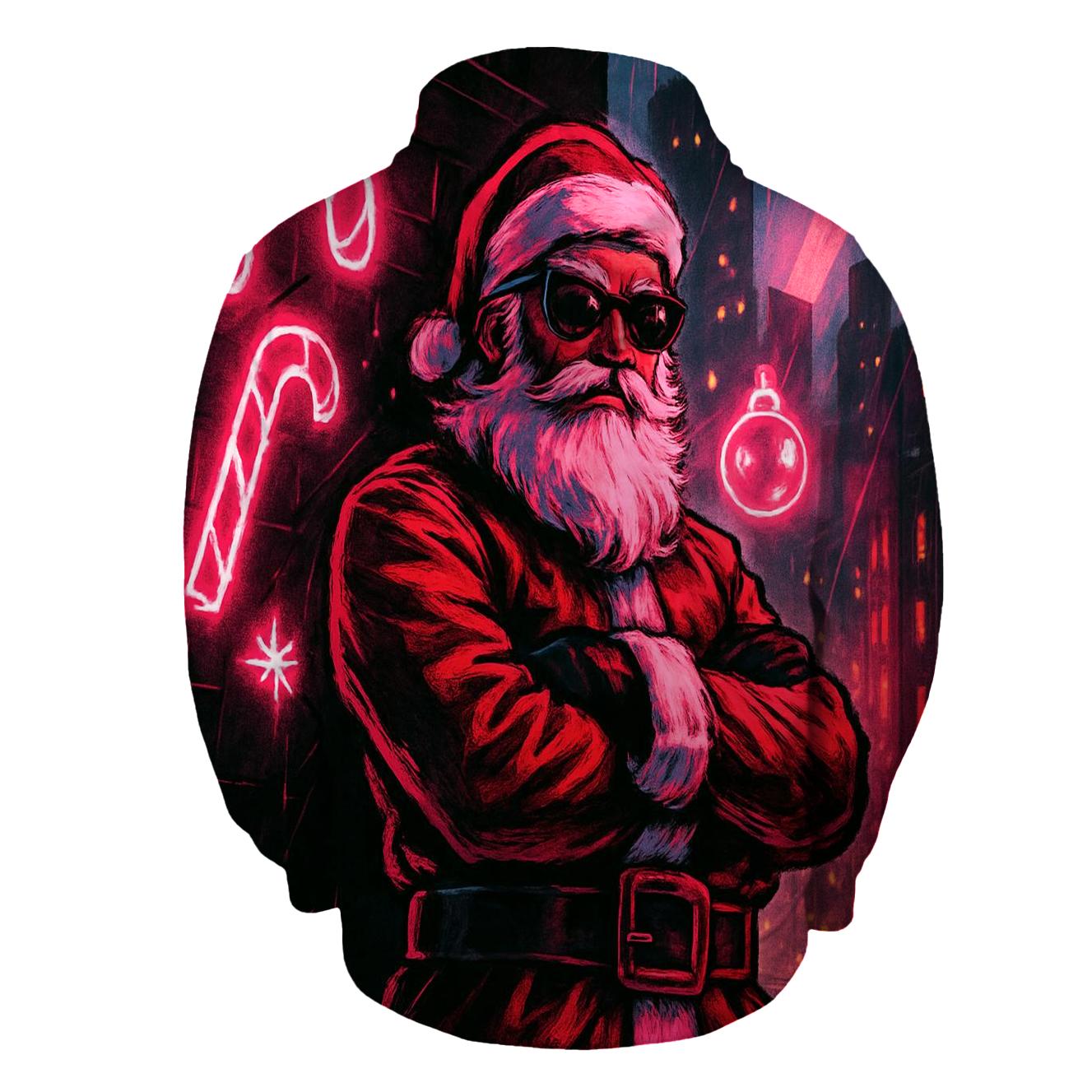 Neon Streetwear Santa custom hoodies