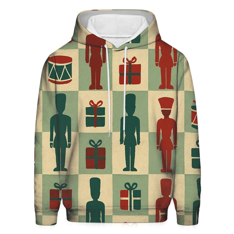 Toy Soldier Grid On Colored Background designer hoodies