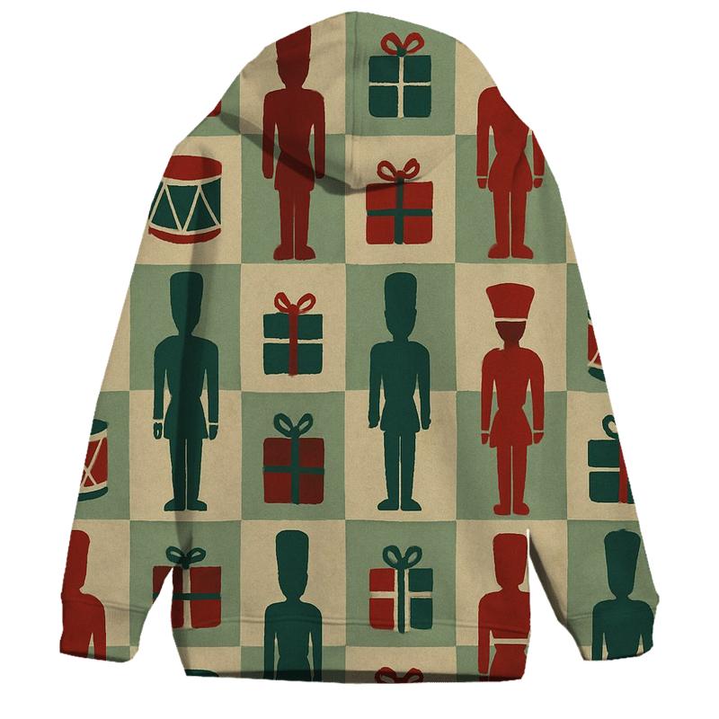 Toy Soldier Grid On Colored Background designer hoodies