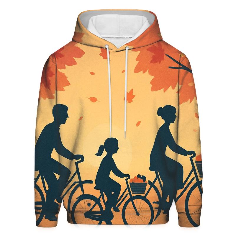 Maple Lane Sunset Ride printed hoodies