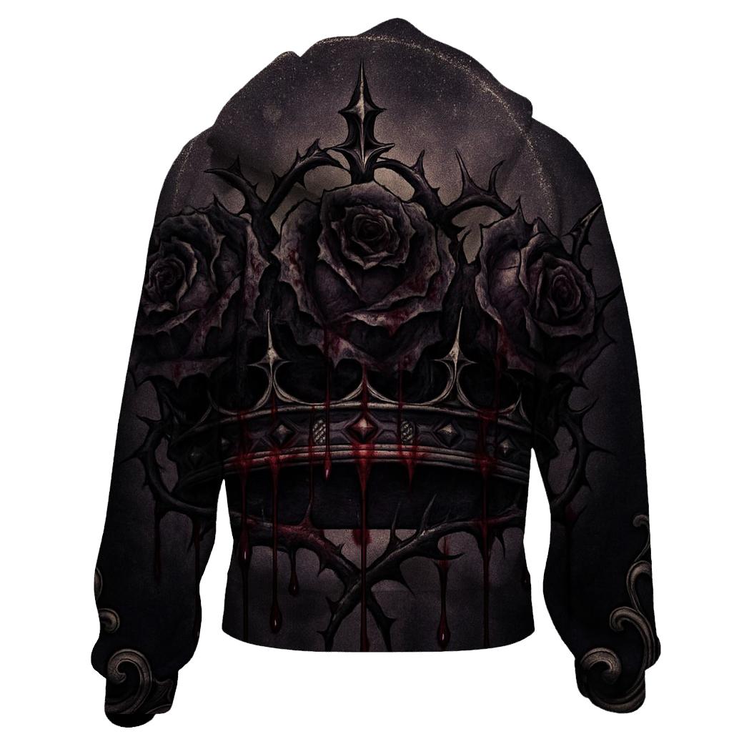 Bleeding Rose Crown hoodies fashion