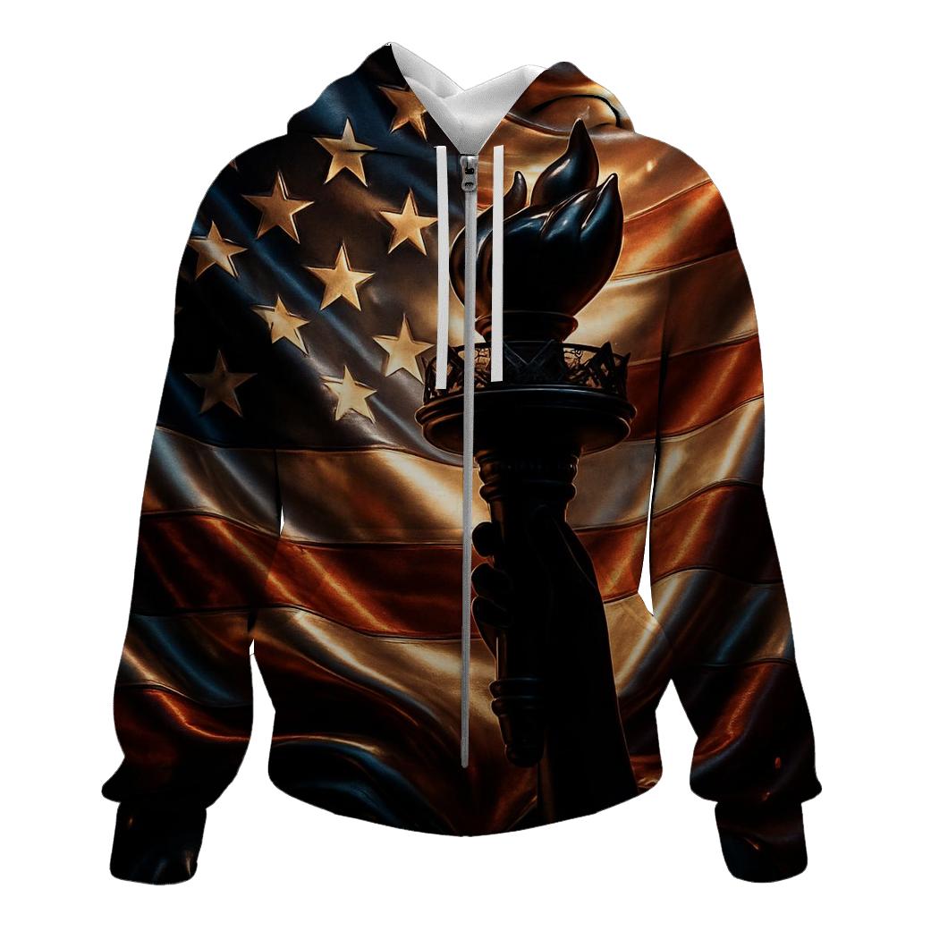 Liberty Blaze Banner custom hoodies