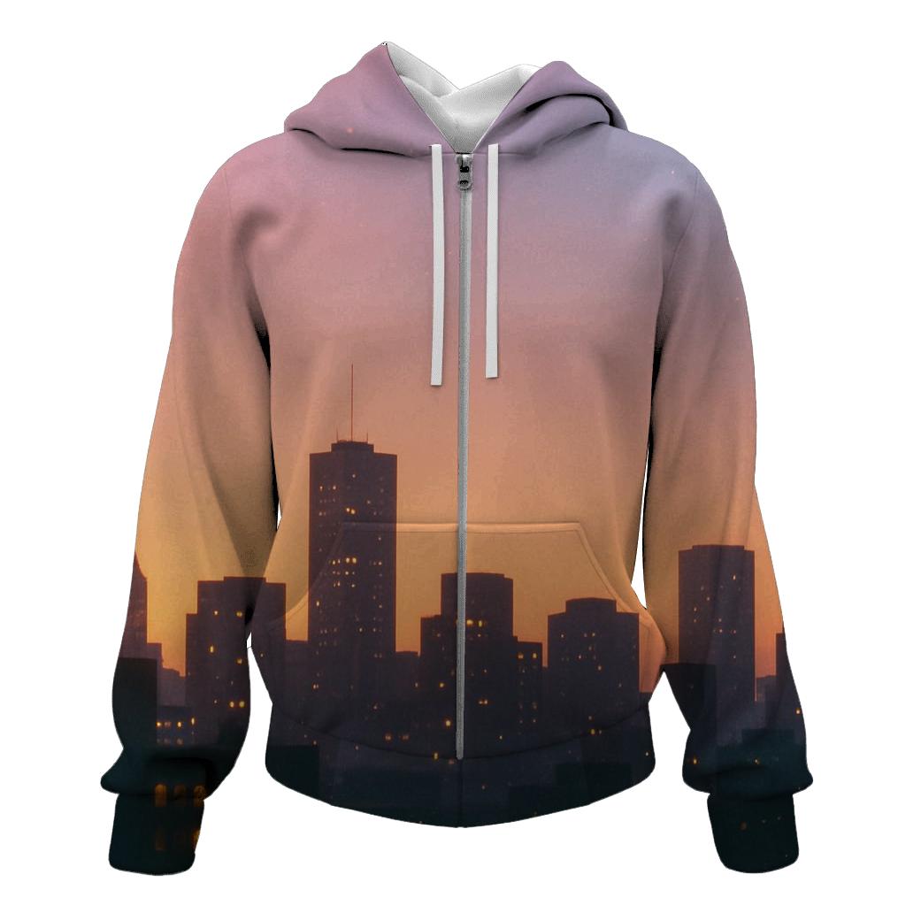 Lavender City Afterglow custom hoodies