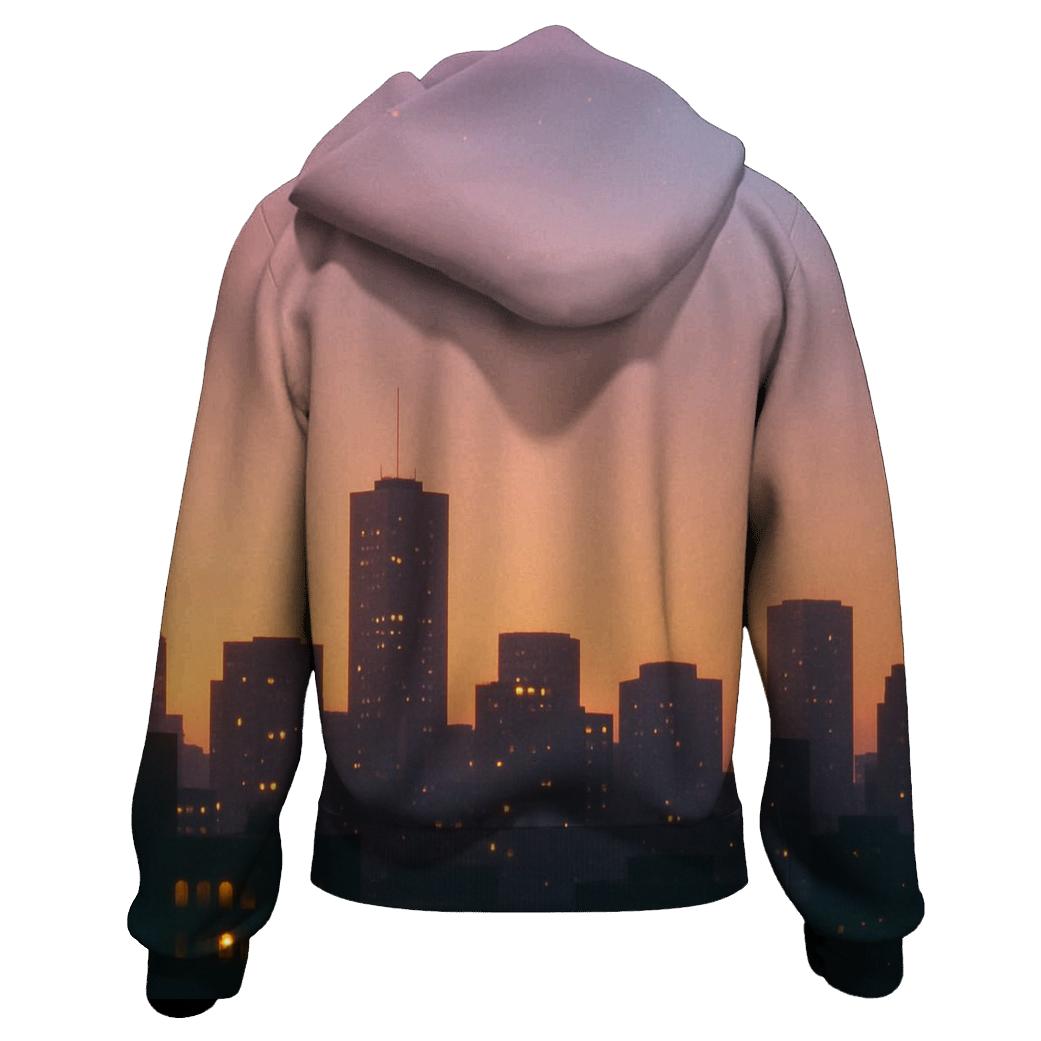 Lavender City Afterglow custom hoodies