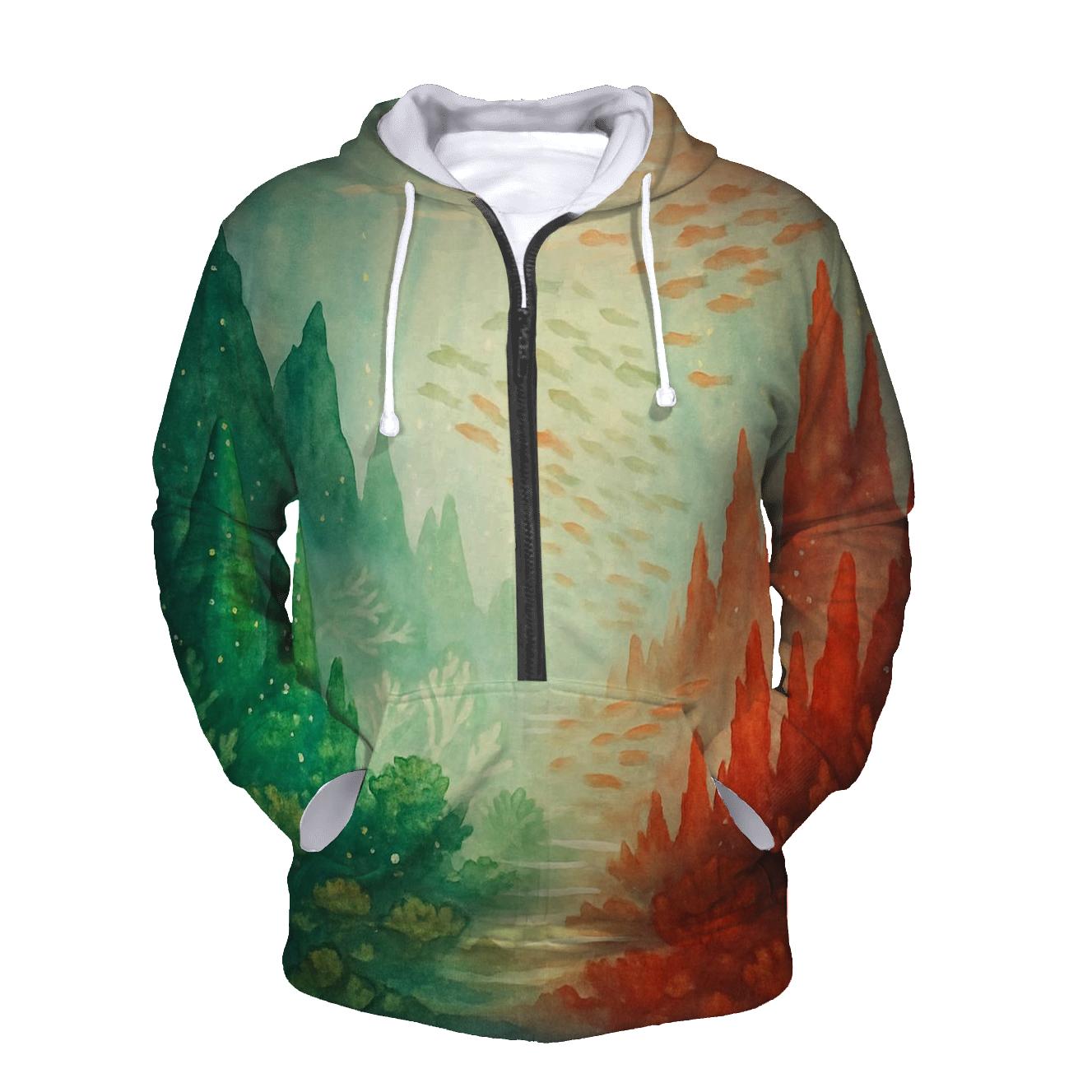 Coral Reef Banner lightweight hoodies