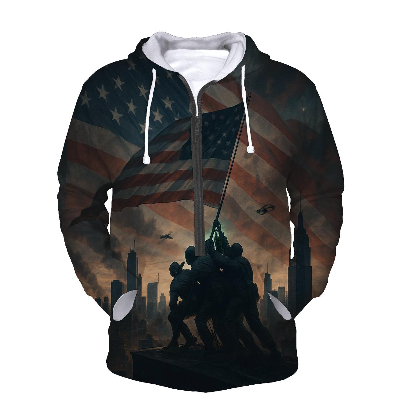 Stand Fast Skyline printed hoodies