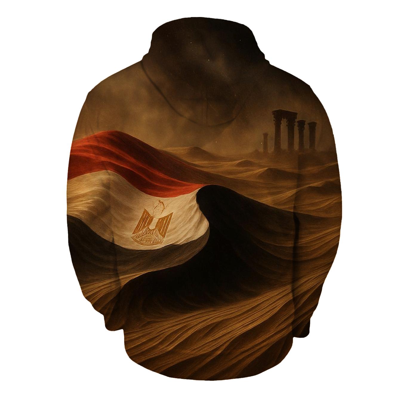 Nile Desert Banner embroidered hoodies