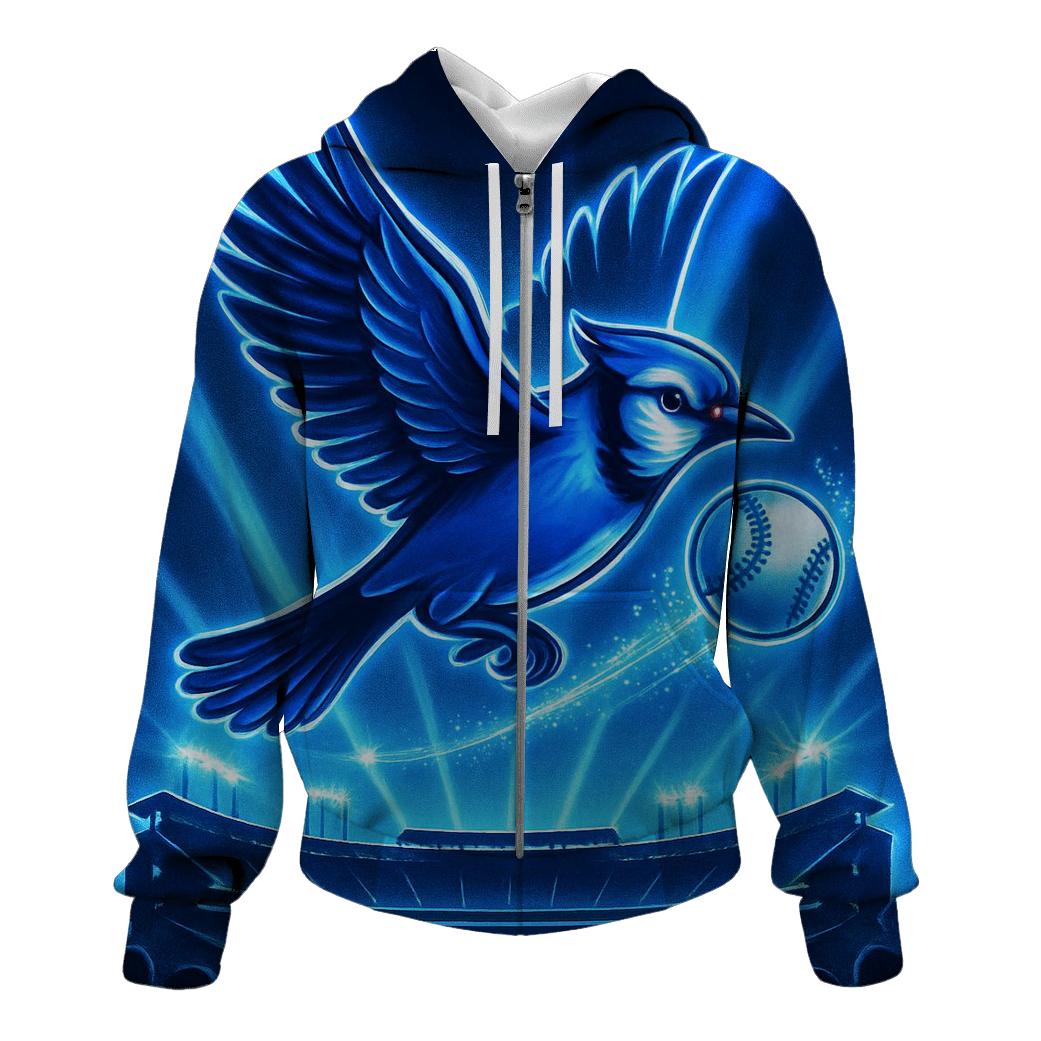 Dove Over Chavez Ravine embroidered hoodies