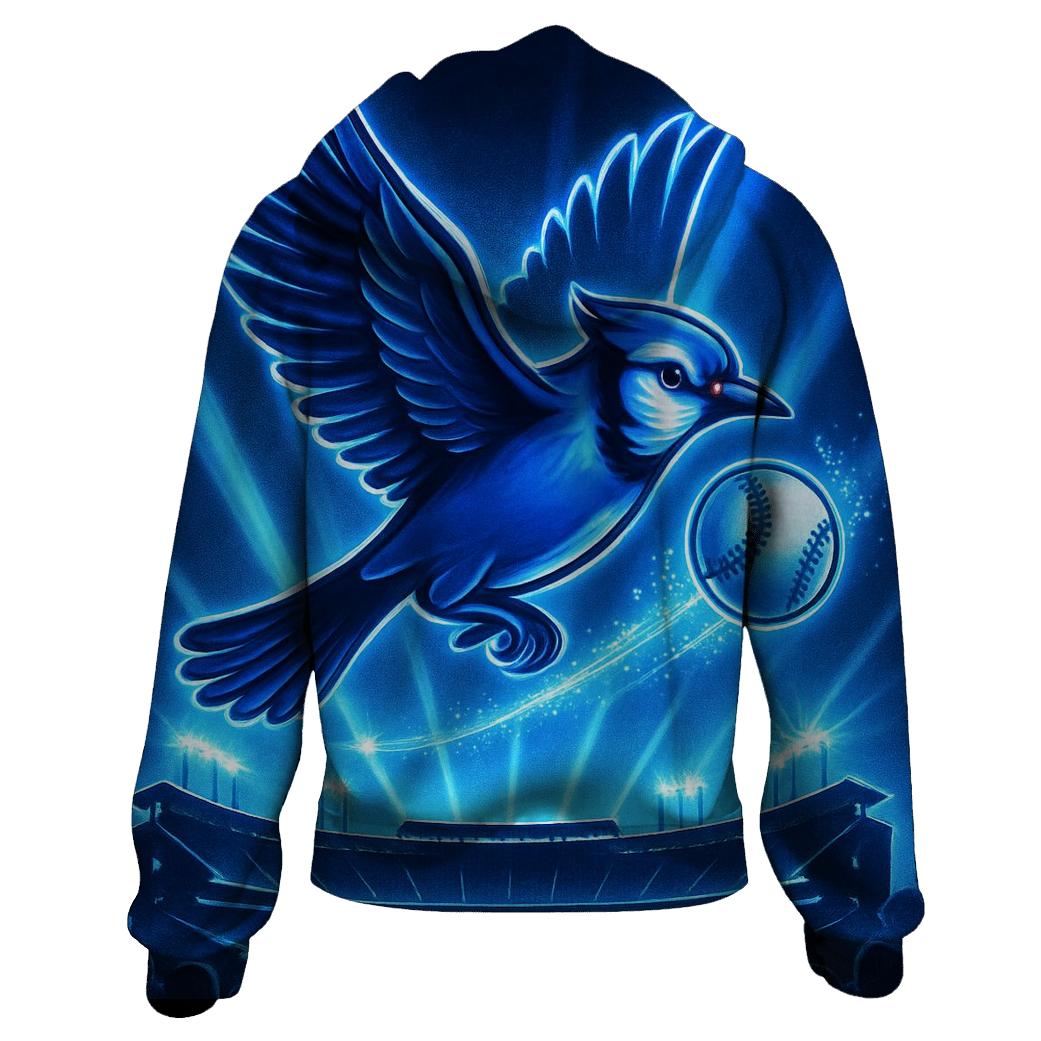 Dove Over Chavez Ravine embroidered hoodies