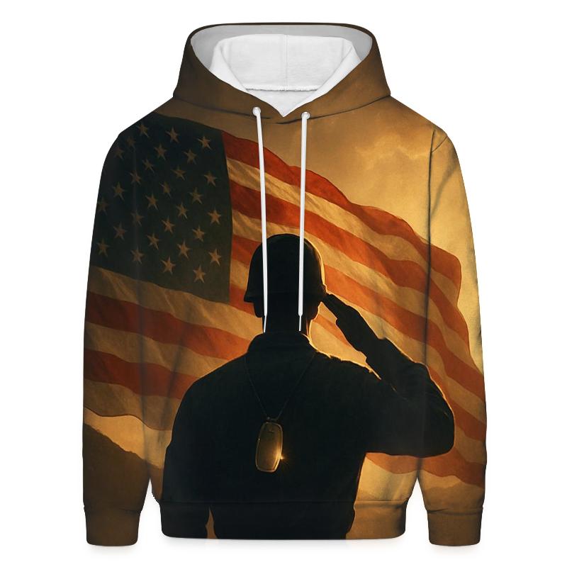 Dawn Sentinel Flag heavyweight hoodies