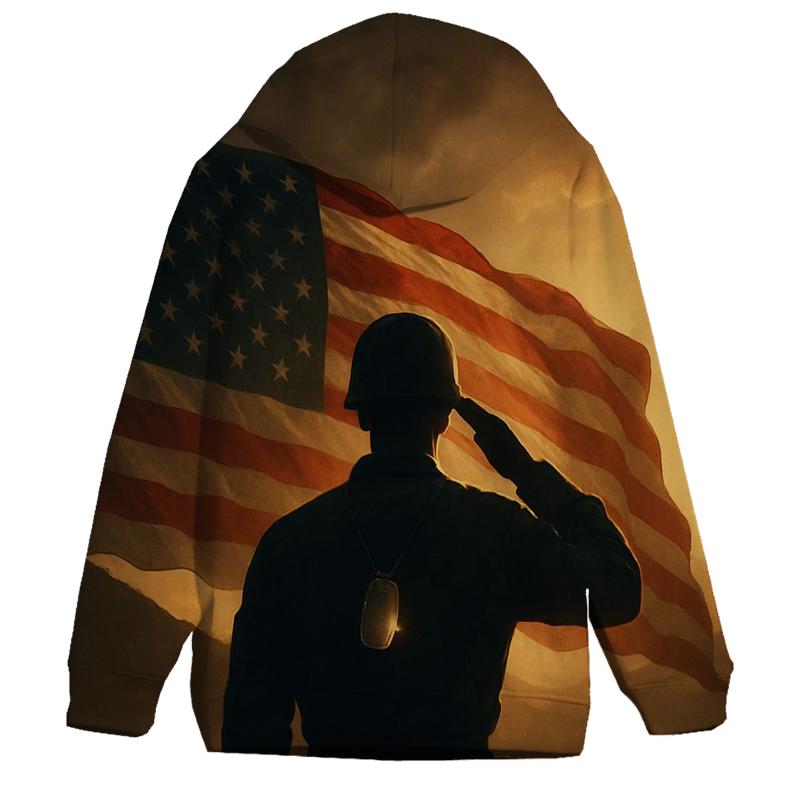 Dawn Sentinel Flag heavyweight hoodies