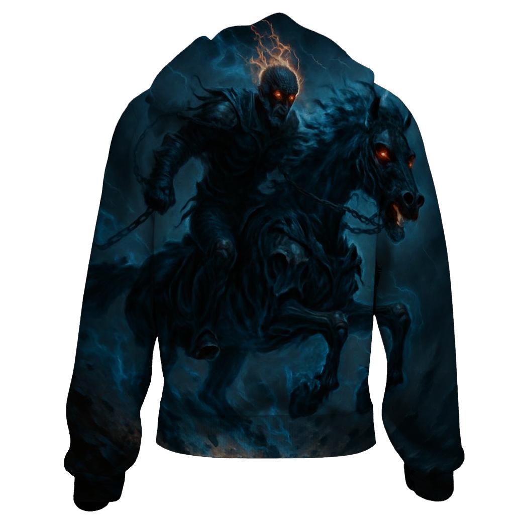 Cerulean Necropolis Rider graphic hoodies