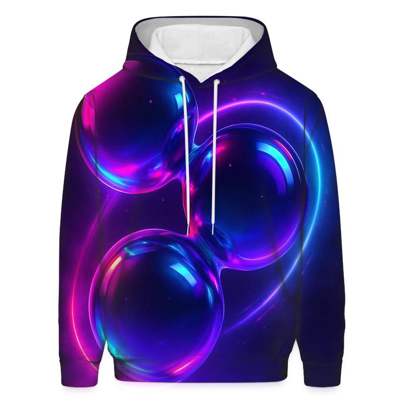 Neon Drift Orbs heavyweight hoodies