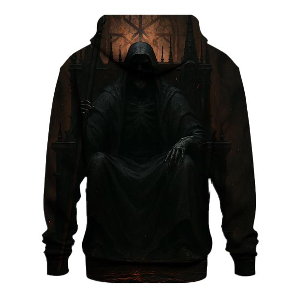 Obsidian Reaper Throne premium hoodies