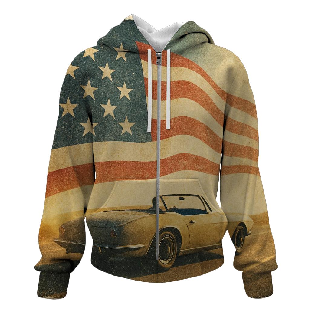 Retro Road Trip Banner hoodie styles