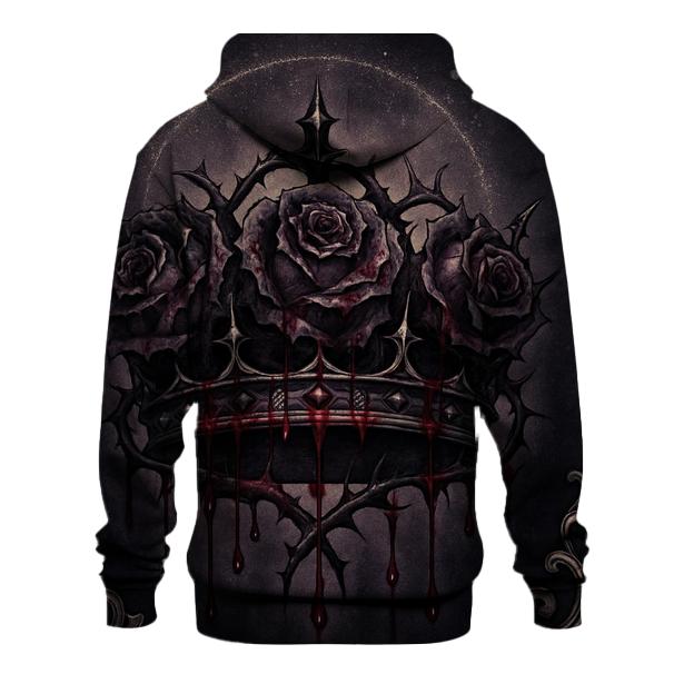 Bleeding Rose Crown hoodie designs