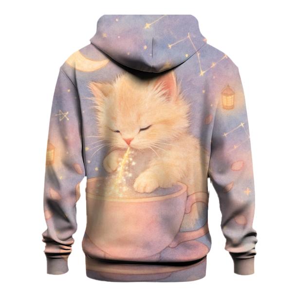 Starlit Tea Kitten designer hoodies