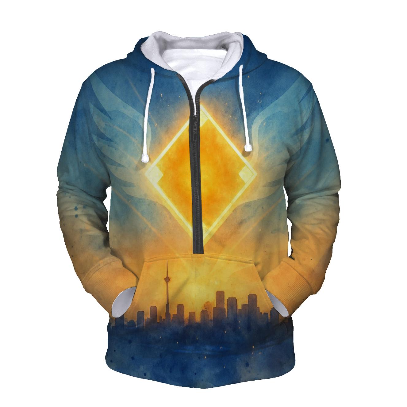 Skyline Diamond With Blue Jays designer hoodies