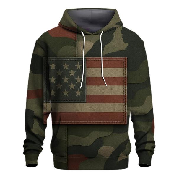 Camouflage Honor Banner hoodies fashion