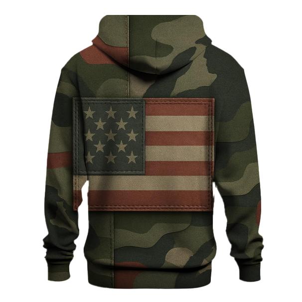 Camouflage Honor Banner hoodies fashion