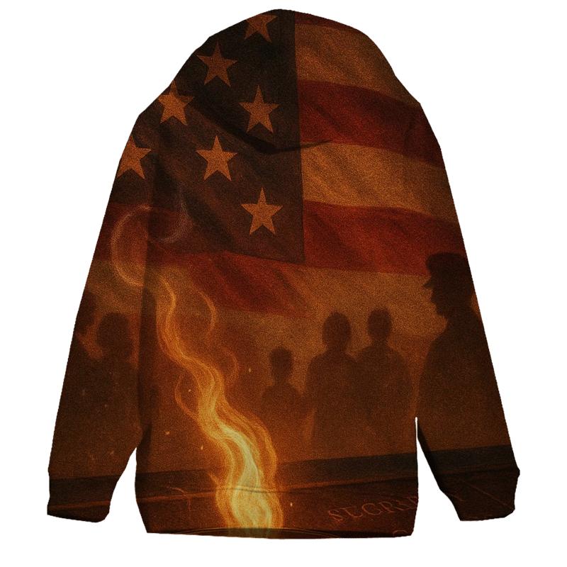 Remembrance Flame heavyweight hoodies