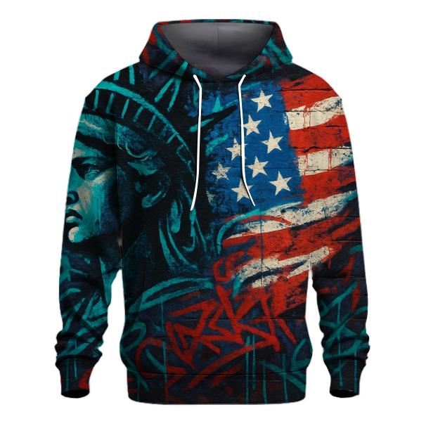 Graffiti Liberty Wave heavyweight hoodies