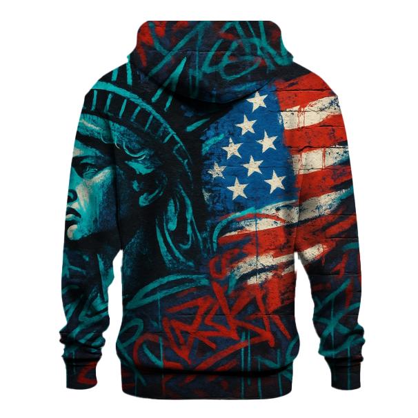 Graffiti Liberty Wave heavyweight hoodies