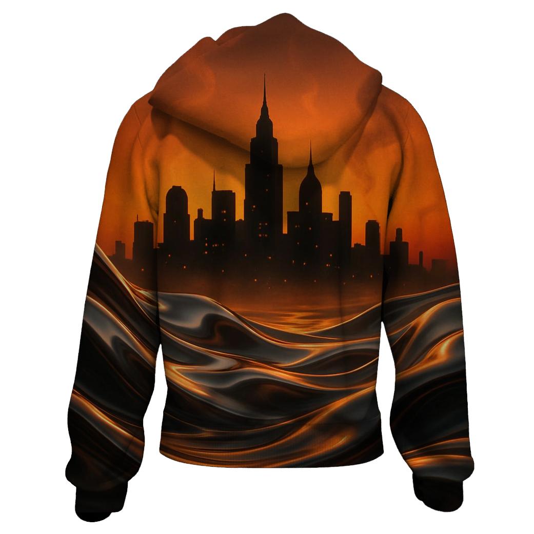 Molten Skyline Flow zip-up hoodies