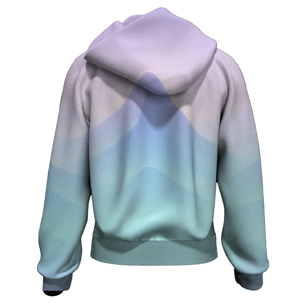 Pastel Mist Mountains pullover hoodies