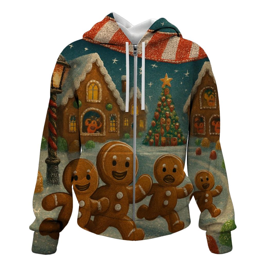 Gingerbread Village Marathon custom hoodies