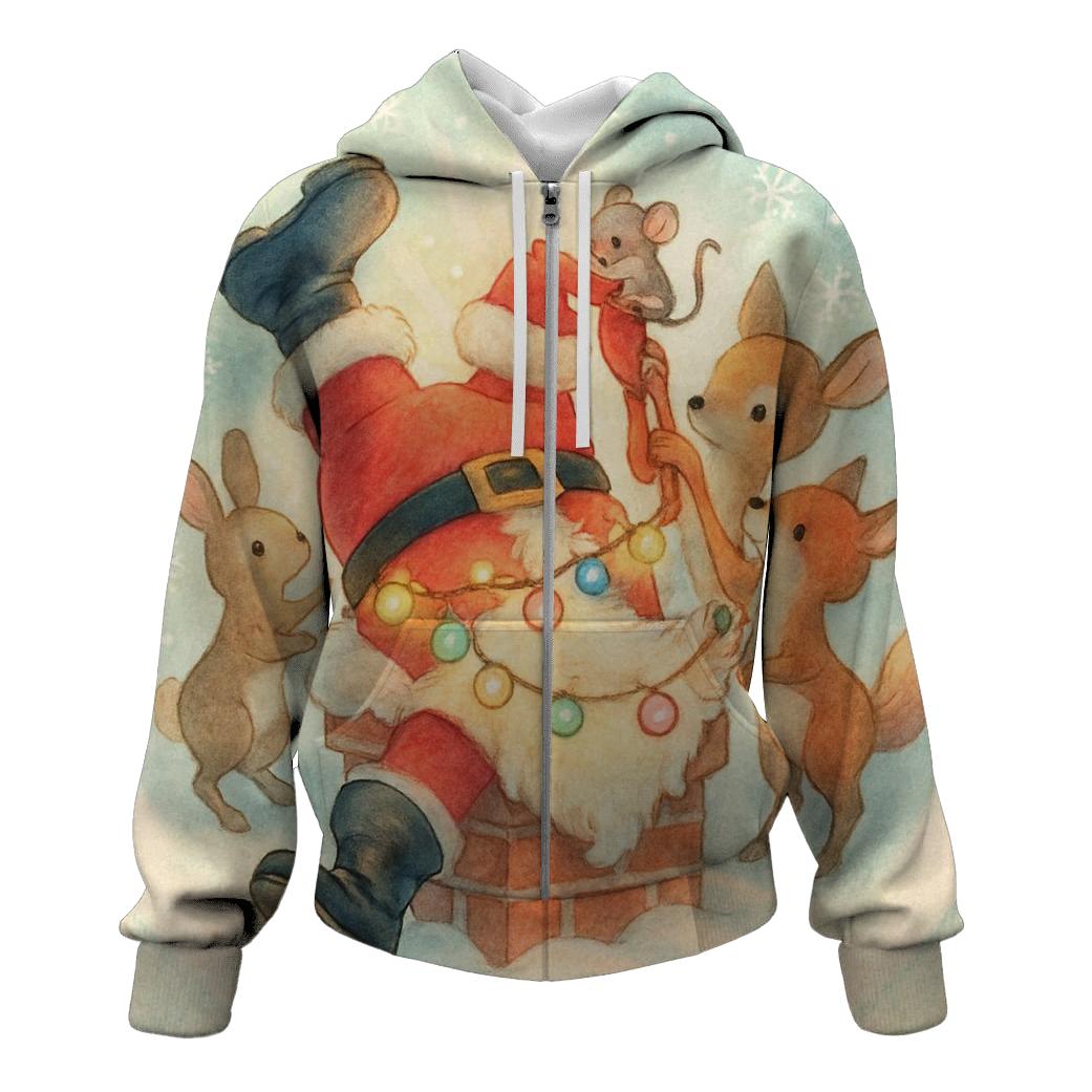 Santa Stuck Surprise hoodies fashion