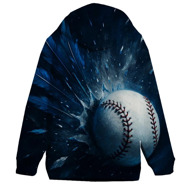 Feathered Fastball In Deep Navy hoodies fashion