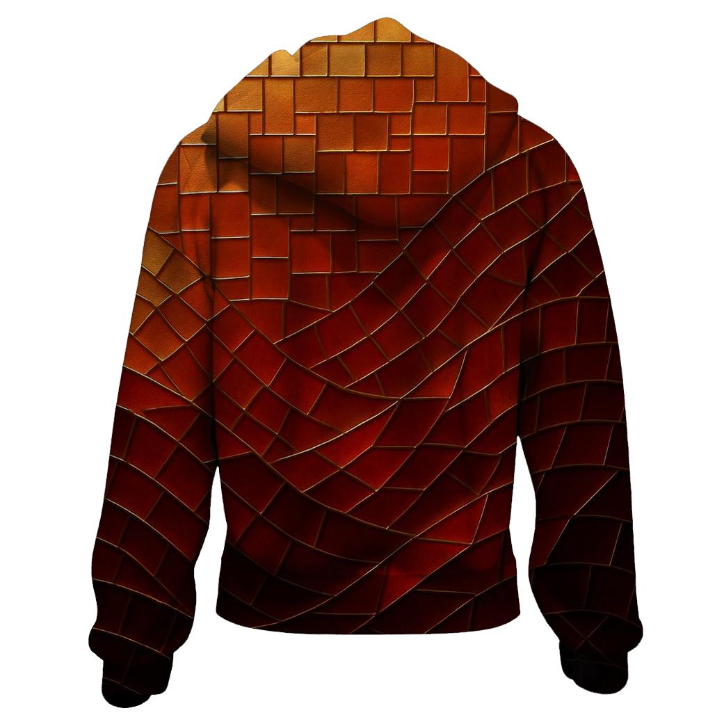 Auric Tide Mosaic zip-up hoodies