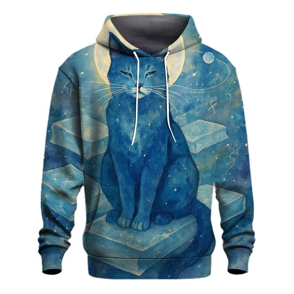 Galactic Librarian Cat lightweight hoodies