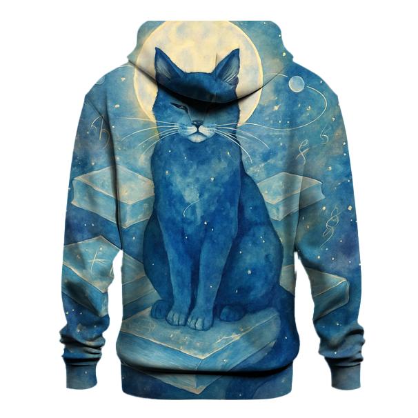 Galactic Librarian Cat lightweight hoodies