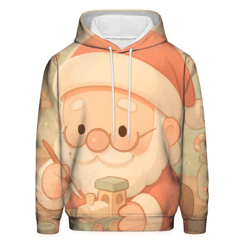 Chibi Toymaker Santa printed hoodies