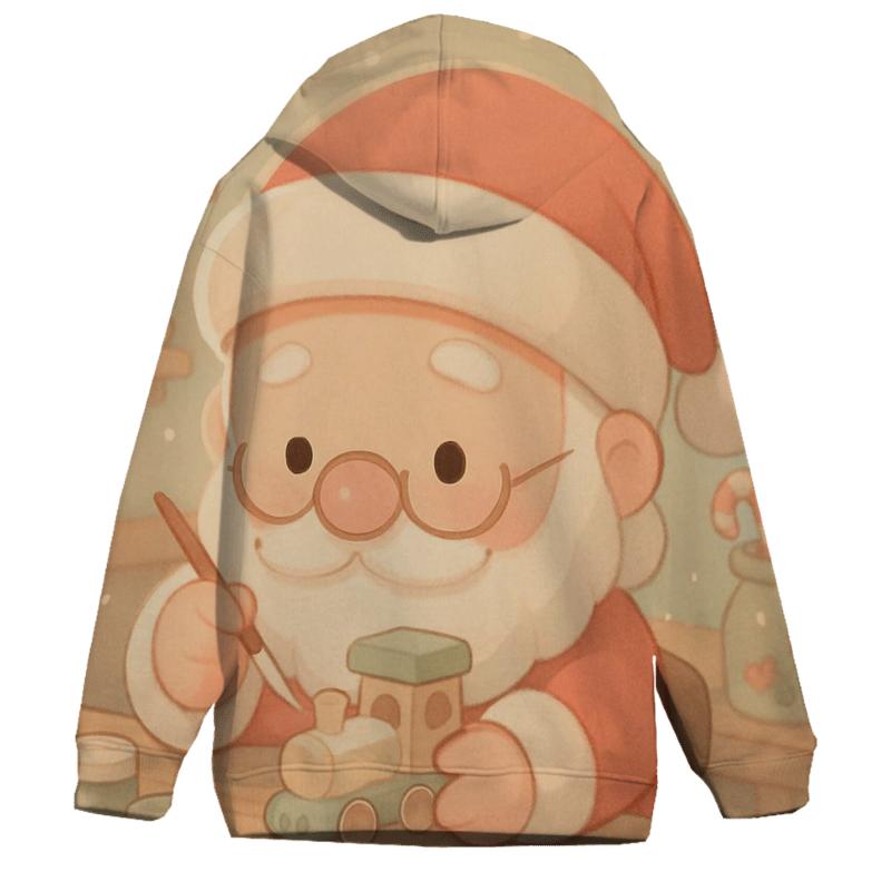 Chibi Toymaker Santa printed hoodies