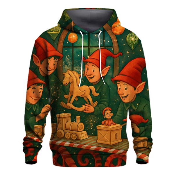 Elf Workshop Assembly Line hoodie styles