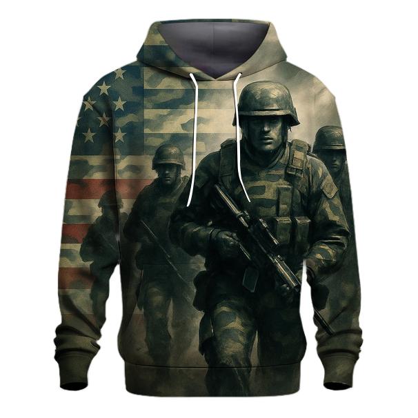 Camouflage Flag Fusion lightweight hoodies