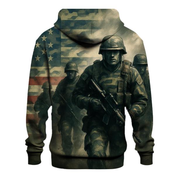 Camouflage Flag Fusion lightweight hoodies