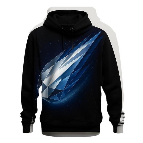 Chromed Comet Ribbon printed hoodies