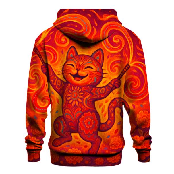 Festival Fire Dancer Cat hoodie trends